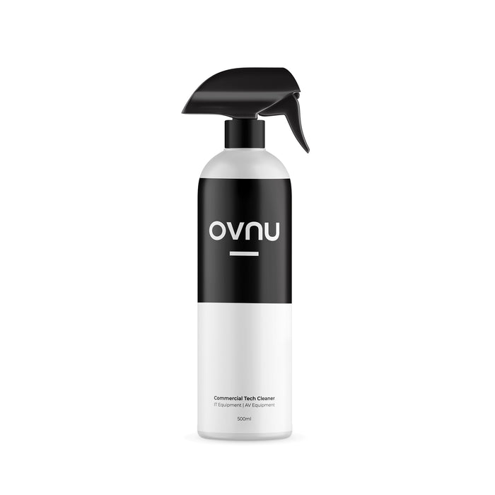 OVNU Commercial Tech Cleaner | 500ml Spray | 2 Reusable Cloths